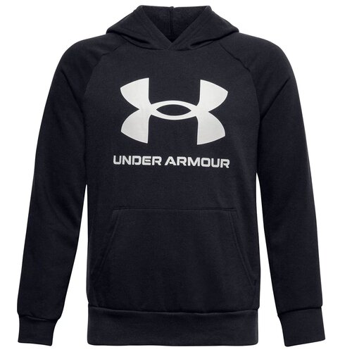 фото Толстовка under armour rival fleece hoodie черный ysm 1357585-001