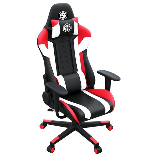 фото Компьютерное кресло e-sport gear esg-102 игровое, обивка: искусственная кожа, цвет: black/red/white