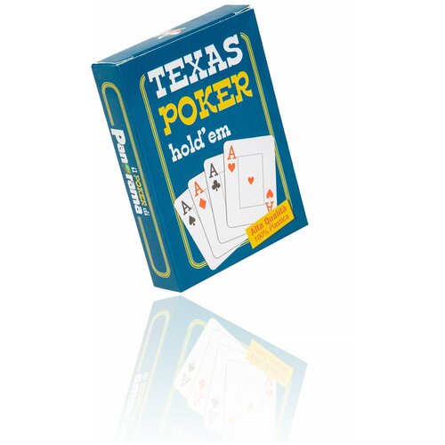 фото Карты игральные покерные пластиковые, texas holdem, малиновая рубашка, 54 карт wellywell