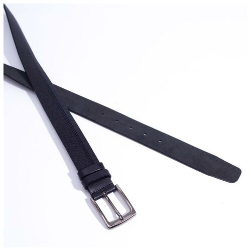 фото Ремень мужской, ширина 3.3 см, винт, пряжка металл, цвет чёрный yandex market