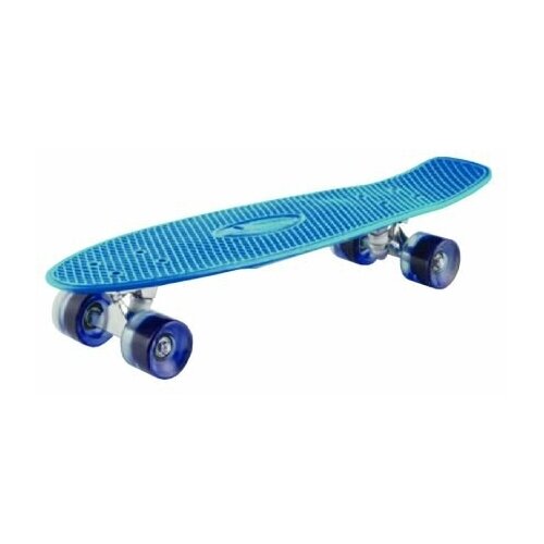 фото Скейтборд fish голубой, размер 27"*6", колеса: 60 1/8 fish skateboards