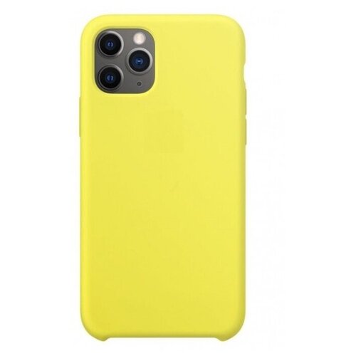 фото Чехол силиконовый case для apple iphone 12 pro max желтый нет