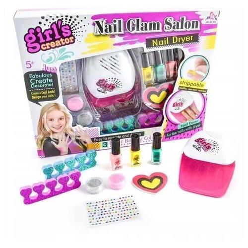 фото Детский маникюрный набор , "glam salon" с сушилкой нет бренда