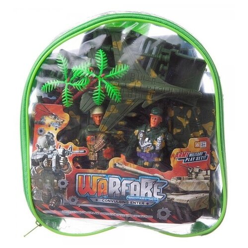 фото Набор игровой военный junfa солдатики, военная техника, акссесуары, в сумке junfa toys