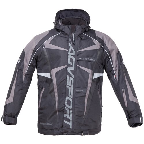 фото Текстильная куртка agvsport arctic ii черный/серый xl (размер производителя)