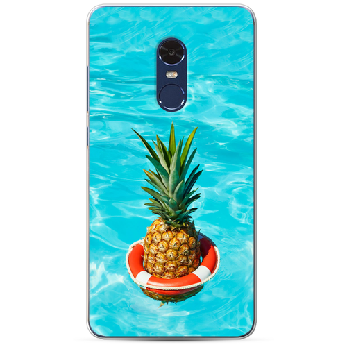 фото Силиконовый чехол ананас в бассейне на xiaomi redmi note 4 case place