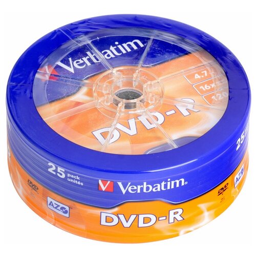 фото Dvd- диск verbatim dvd- r 4,7 gb,16x cake box