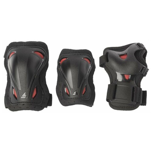 фото Комплект защиты rollerblade 2021 skate gear junior 3 pack black/red (us:3xs)