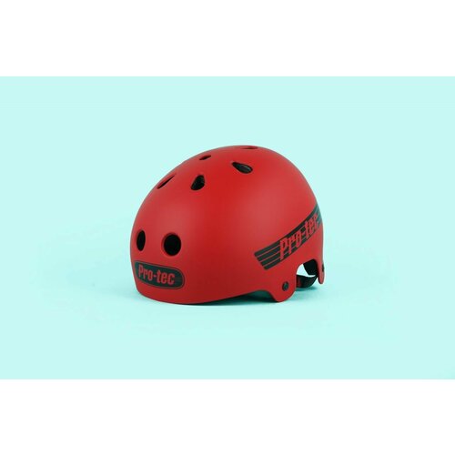 фото Bmx шлем pro-tec old school certified (l / красный матовый)