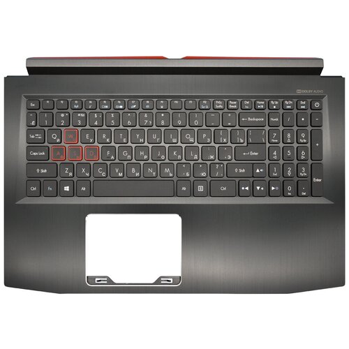 фото Клавиатура для ноутбука acer predator helios 300 g3-571 черная топ-панель