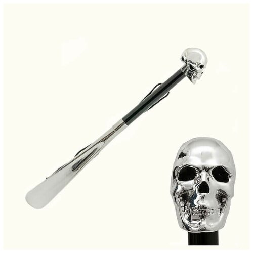 фото Ложка для обуви pasotti cs w33- silver skull (зонты) pasotti ( италия)