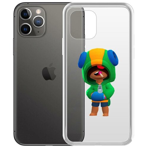 фото Чехол-накладка clear case brawl stars-леон для iphone 11 pro krutoff group