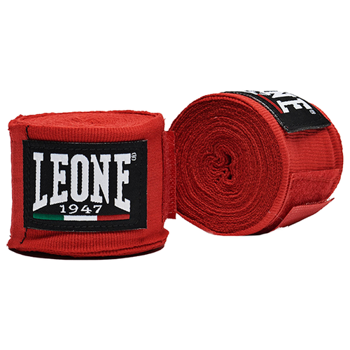 фото Бинты боксерские leone 1947 ab705 red 4.5 м. (one size)