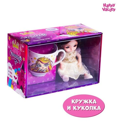 фото Подарочный набор little princess, кукла, кружка китай