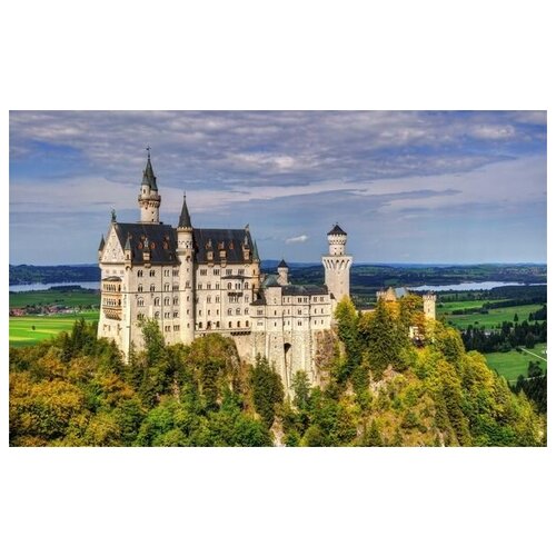фото Постер на холсте замок (castle) №12 80см. x 50см. твой постер