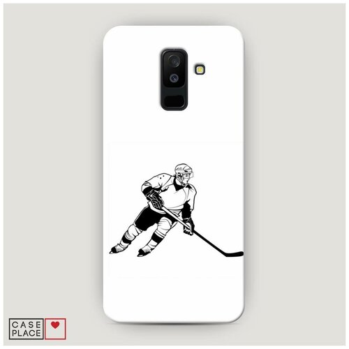 фото Чехол пластиковый samsung galaxy a6 plus хобби хоккей case place