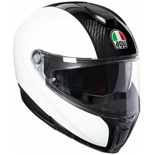 фото Шлем agv sportmodular - carbon/white