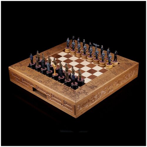 Шахматы деревянные из морёного дуба 