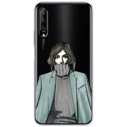 фото Силиконовый чехол "девушка в свитере" на huawei y9s / хуавей y9s case place