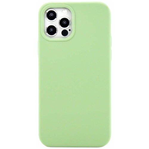 фото Чехол силиконовый для iphone 12 / iphone 12 pro светло-зеленый без бренда
