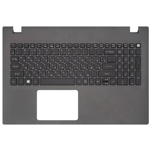 фото Клавиатура для ноутбука acer aspire e5-532 серая топ-панель