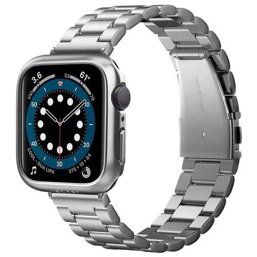 фото Чехол spigen thin fit (acs02957) для apple watch series se/4/5/6 44 mm (graphite)