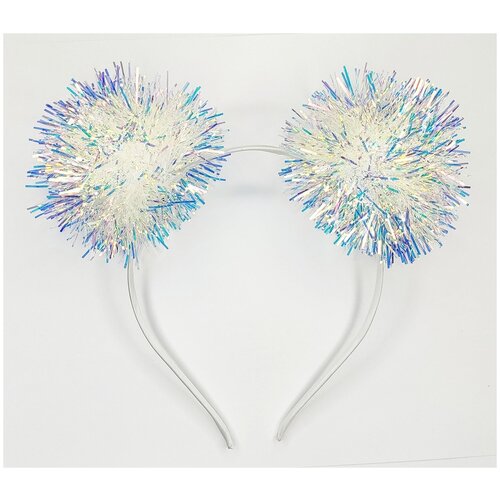 фото Ободок для волос новогодний "блестящие шарики fashion jewelry
