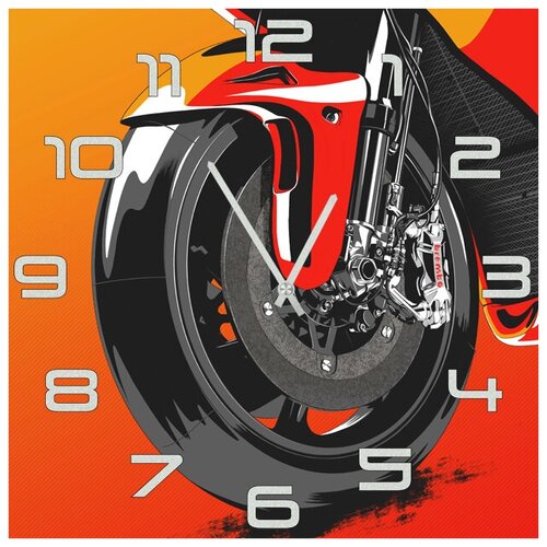 фото Svs настенные часы svs 4001775 колесо мотоцикла