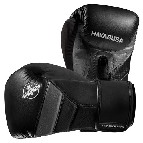 фото Боксерские перчатки hayabusa t3 black/grey (10 унций)