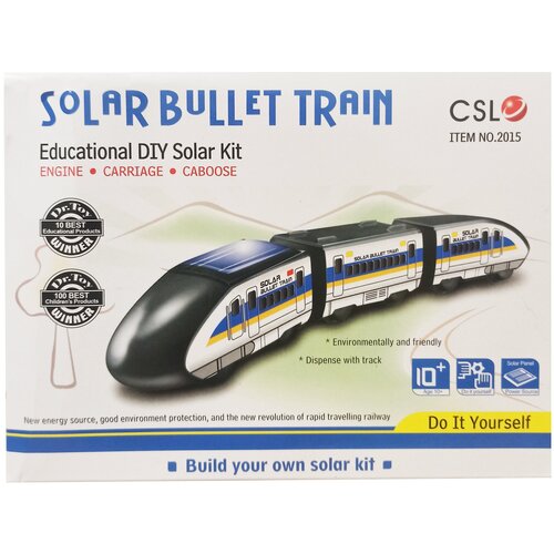 фото Конструктор «поезд-стрела» на солнечной батарее / набор на солнечной батарее solar bullet train cutesunlight toys factory