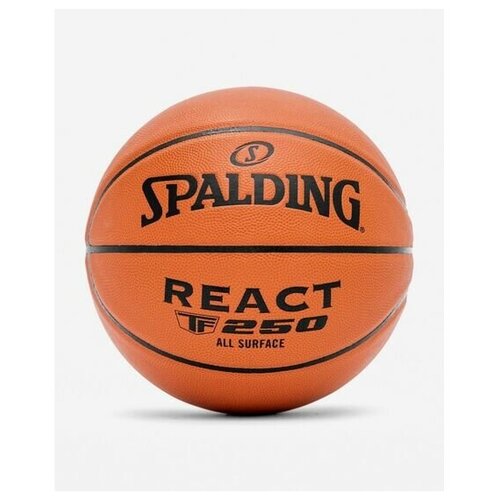 фото Баскетбольный мяч spalding react tf-250 р.6 зал композит, 76-802z