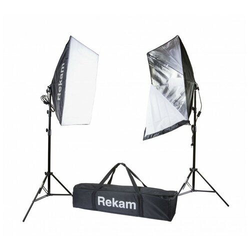 Rekam CL-250-FL2-SB Kit Комплект флуоресцентных осветителей комплект галогенных осветителей rekam hl 1600w kit