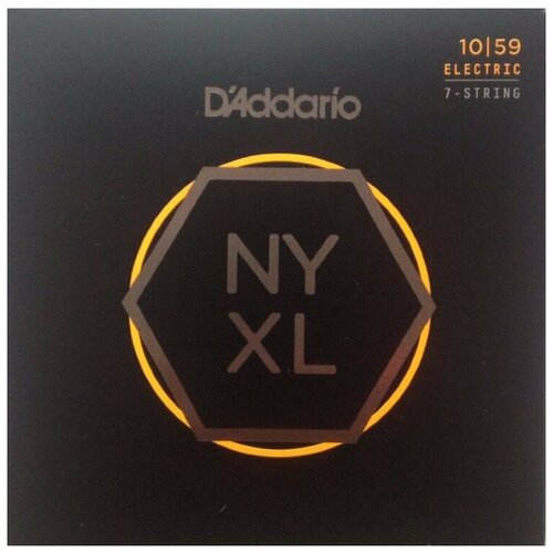 фото Струны для электрогитары d'addario nyxl1059 7-string regular light 10-59