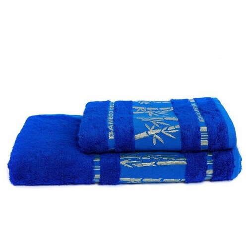 фото Набор полотенец "арт дизайн" махра; ярко-синий; набор из 2 штук артдизайн