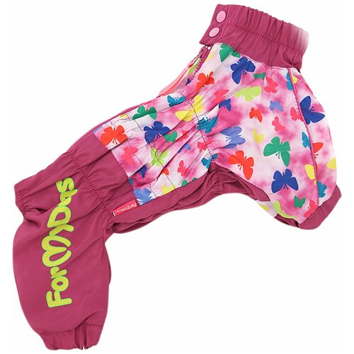 фото For my dogs дождевик для собак розовый для девочек 436ss-2020 f (22) formydogs
