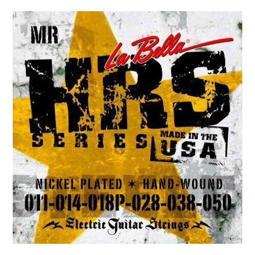 фото La bella hard rockin' steel medium regulat hrs-mr (11-50) струны для электрогитары