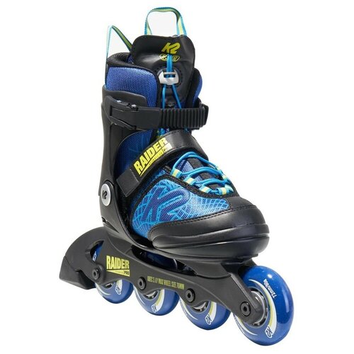 фото Детские ролики k2 raider pro - 2021 blue/yellow р.29-34