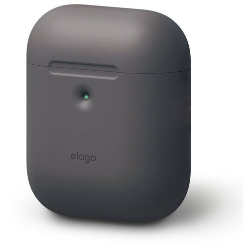 фото Силиконовый чехол elago a2 silicone case для airpods 2, цвет темно-серый (eap2sc-dgy)