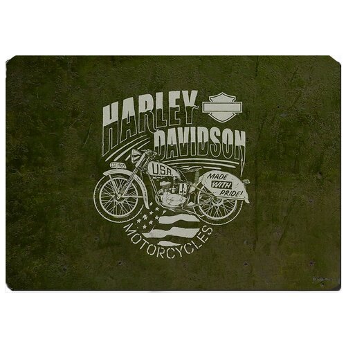 фото Игровой коврик для мыши harley davidson made with pride drabs