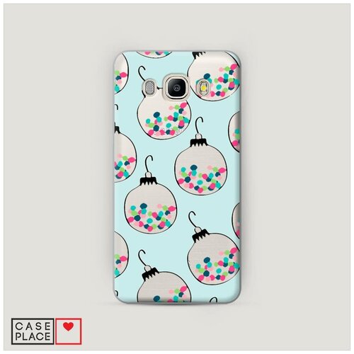 фото Чехол пластиковый samsung galaxy j7 2016 шарики с конфетти case place