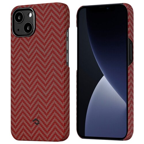 фото Чехол pitaka magez 2 (ki1307m) для iphone 13 (red/orange)