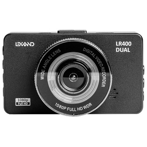 фото Автомобильный видеорегистратор lexand lr400 dual с камерой заднего вида
