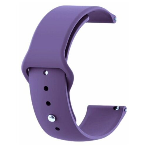 фото Xiaomi браслет силиконовый однотонный 22мм для часов amazfit gtr 47mm, haylou ls05 (фиолетовый)