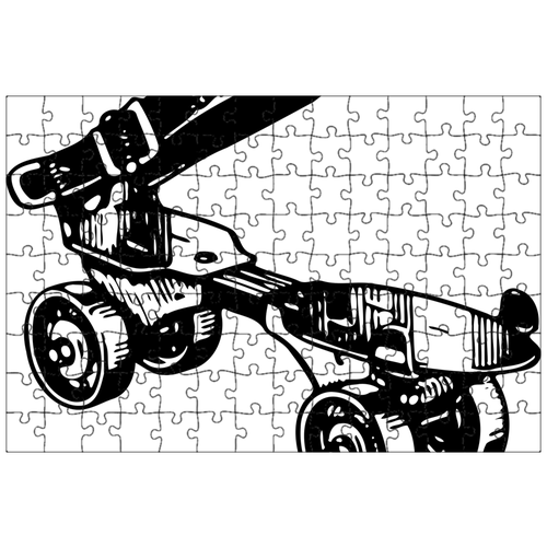 фото Магнитный пазл 27x18см."отдых, роликовые коньки, катание на коньках" на холодильник lotsprints
