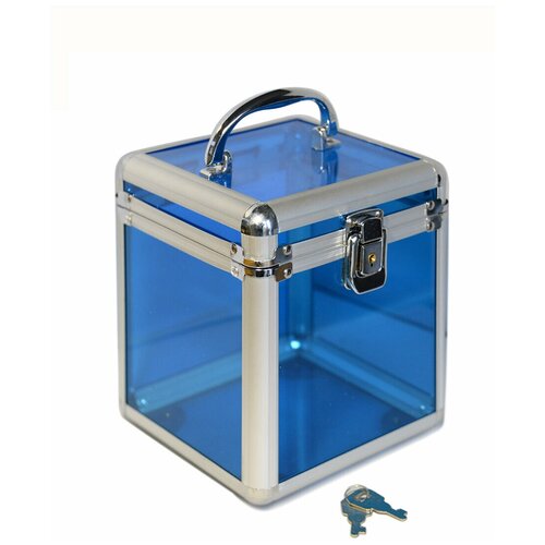 фото Шкатулка blt органайзер для украшений прозрачная синяя