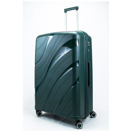 фото Sweetbags чемодан большой pp sweetbags (волны) с расширением темно-зеленый xl большой тёмно-зелёный
