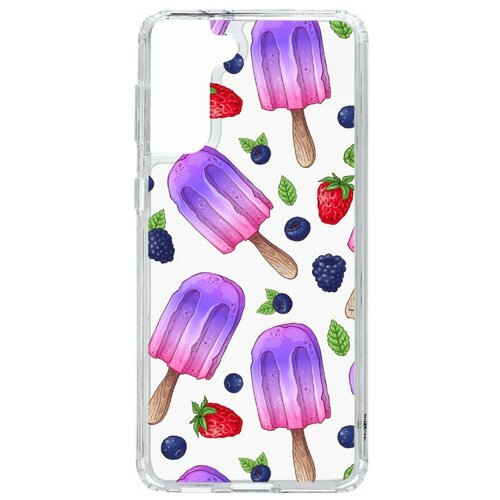 фото Чехол на samsung galaxy s21 plus / s30 plus kruche print ice cream / чехол для samsung / чехол с рисунком / чехол с принтом / чехол для самсунг / чехол для самсунг / бампер на гелакси / чехол накладка для гэлэкси / противоударная накладка для samsung galaxy / защита для galaxy / защита на samsung / cиликоновый чехол для samaung galaxy / пластиковый чехол на самсунг / защитный чехол для самсунг / чехольчик / защита телефона / ударопрочный чехол / галакси кruче