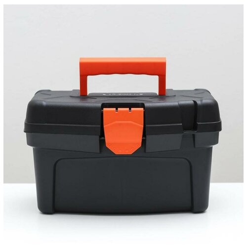 фото Ящик для инструментов plastic centre master economy, 12 л, чёрный оранжевый mikimarket