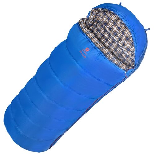 фото Спальный мешок btrace broad (серый/синий) правый
