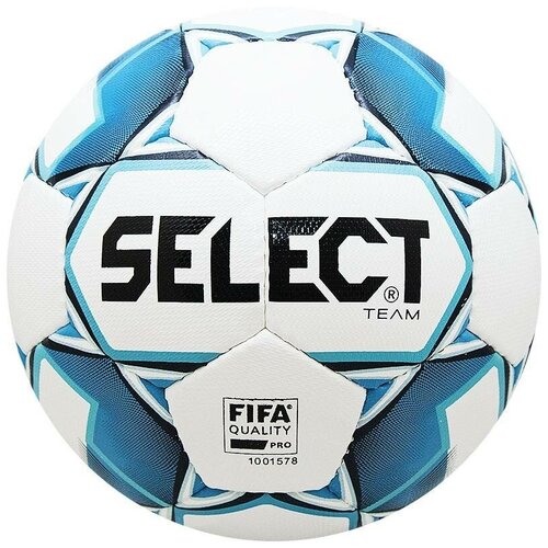 фото Мяч select футбольный select team fifa 2019, 5, белый, профессиональный, ручная сшивка